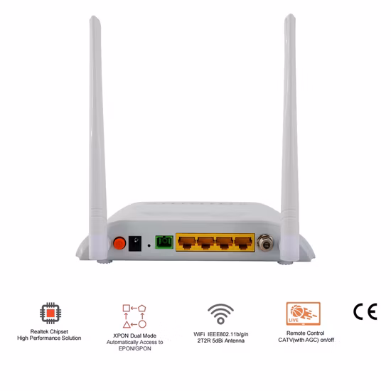FTTH Fibra Óptica Ontario Epon Gpon Red Óptica 5g CATV WiFi ONU Compatible con Huawei